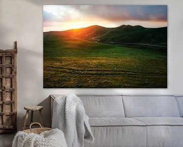 Sunset Mountain by Walljar