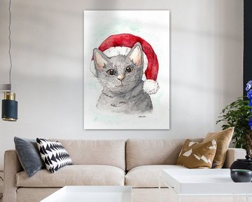 Christmas Kitten by Sandra Steinke
