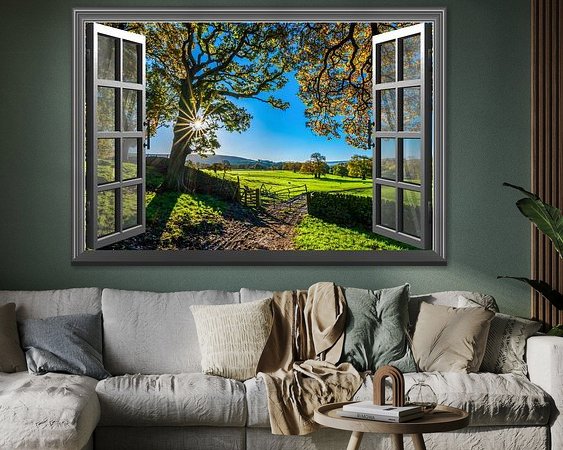 Example of the artwork in a room