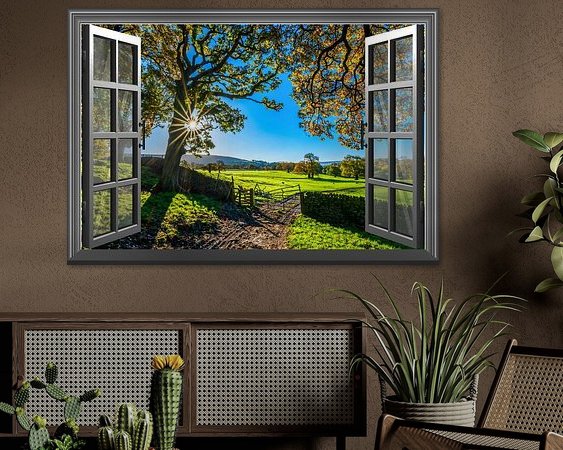 Example of the artwork in a room