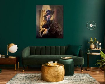 Der Fahnenträger - Rembrandt van Rijn von Gisela- Art for You