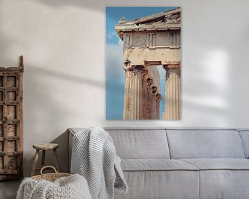 Parthenon van Athene in Pastelkleuren van Carolina Reina