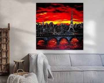 Red Sky Over Paris