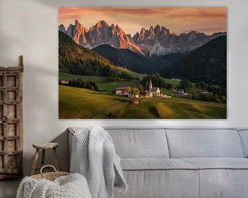 Bergidylle in den Dolomiten von Martin Podt