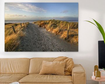 Dünen und Strand an der Küste der Niederlande von Dirk van Egmond