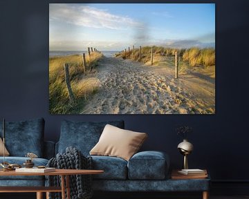 Duin en strand aan de kust van Nederland van Dirk van Egmond