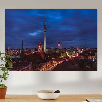 Blaue Stunde im Berliner Nikolaiviertel