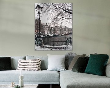 Amsterdam Singel Winter 2021 by Roger Janssen