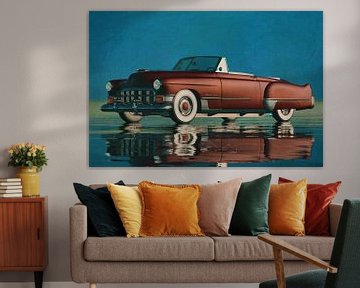 Cadillac Deville Convertible uit 1948 is een klassieke auto