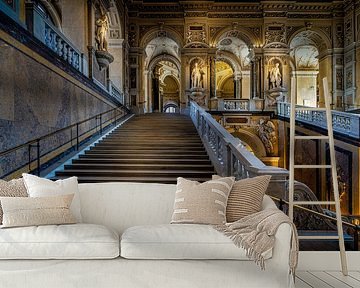 Steps in the Natural History Museum in Vienna by Rene Siebring
