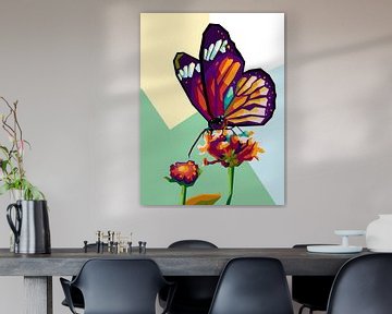 Schmetterling in WPAP ART von miru arts