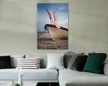 Vissersboot op het strand van Leinemeister