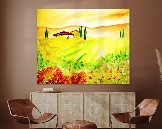 Example of the artwork in a room