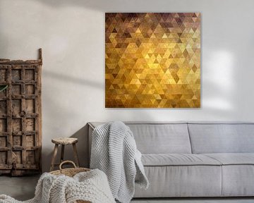 Mosaik Dreieck gold gelb #mosaik von JBJart Justyna Jaszke
