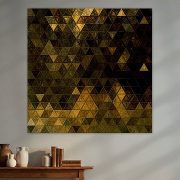 Mosaik Dreieck schwarz gelb #mosaik