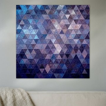 Mosaik Dreieck blau #Mosaik