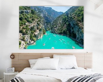 Uitzicht op Gorges du Verdon in Frankrijk van Linda Schouw