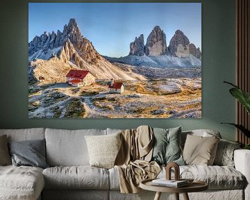 Drei Zinnenhütte in den Dolomiten in Südtirol von Voss Fine Art Fotografie