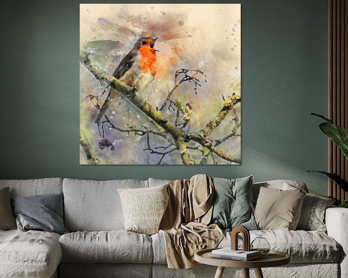 Example of the artwork in a room