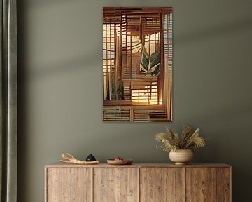Bamboo window van Niek Traas
