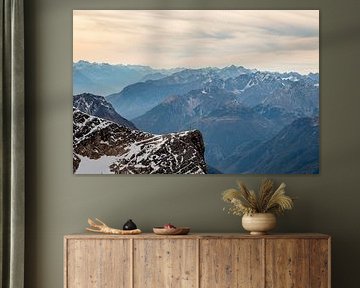 Vue de la Zugspitze sur Evelien Bouius