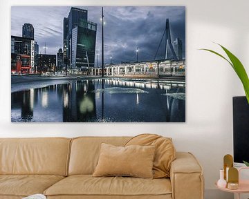 De stad Rotterdam met de erasmus en het KPM gebouw van Jolanda Aalbers