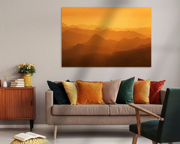 Beispiel: Orange Sonnenaufgang von Walljar
