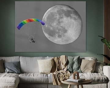 maan vlucht met parapente by Gonnie van Hove