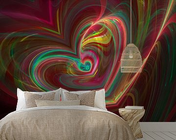 Fractaal hart van Roswitha Lorz