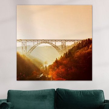Müngstener Brücke im Abendlicht von Dirk Wüstenhagen