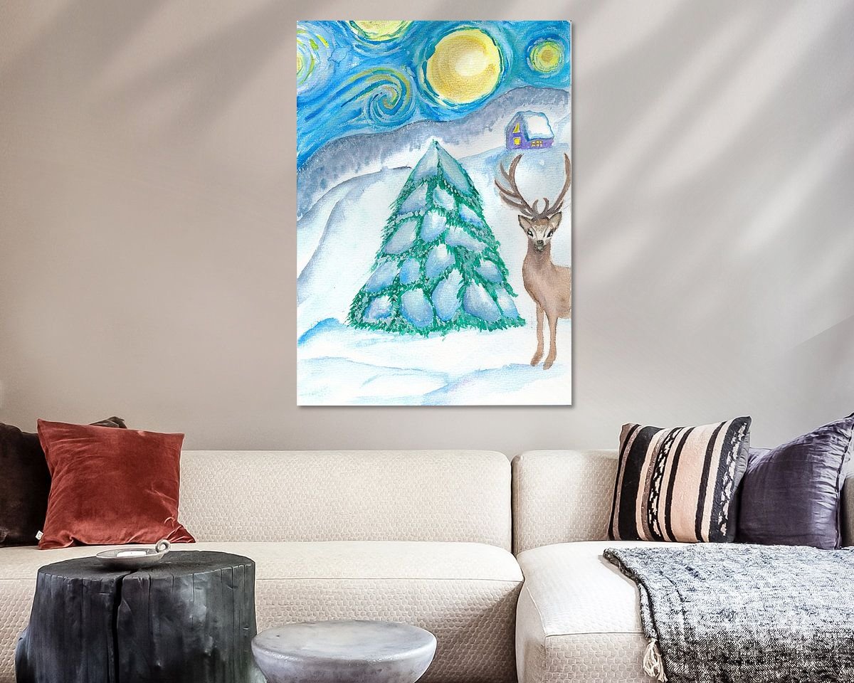 Example of the artwork in a room