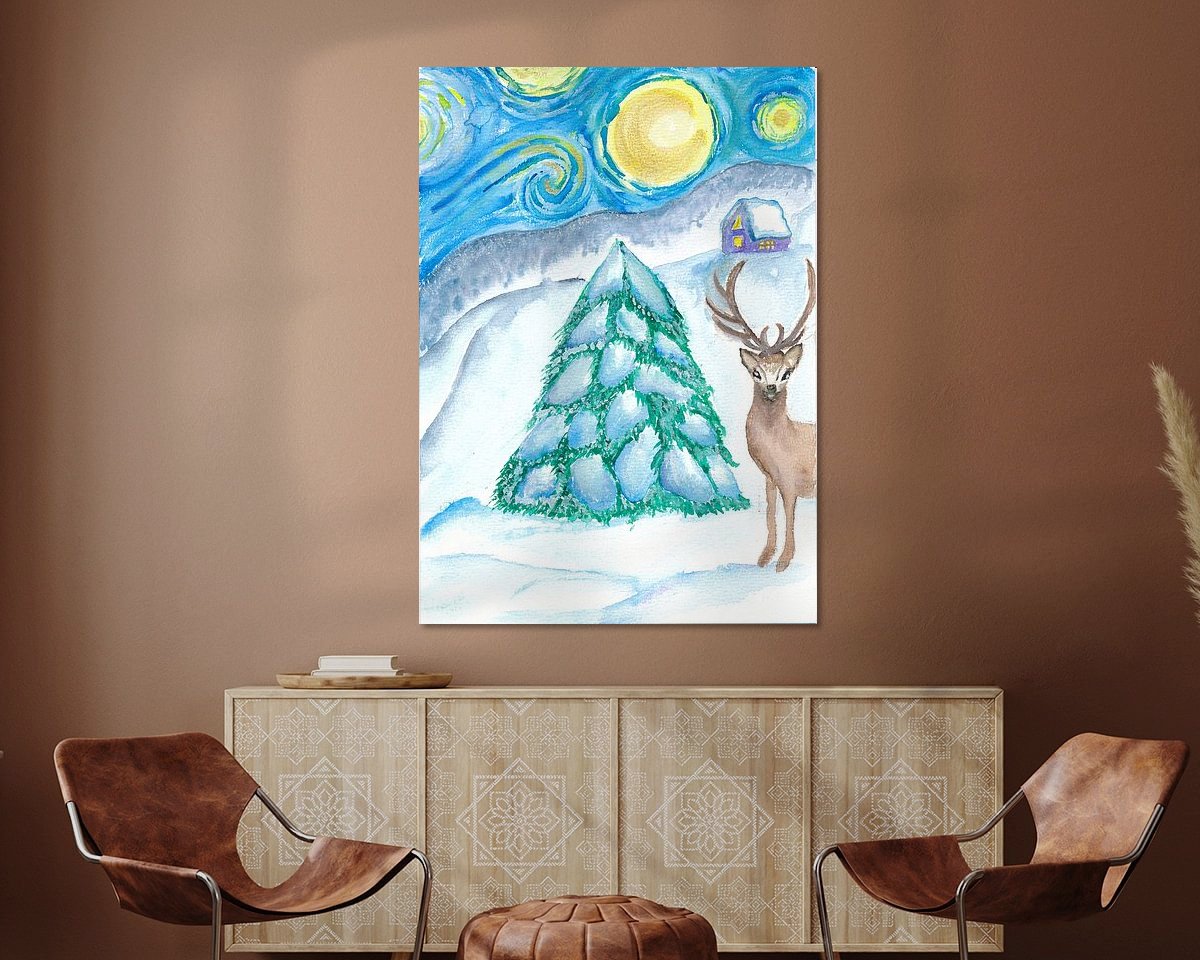 Example of the artwork in a room