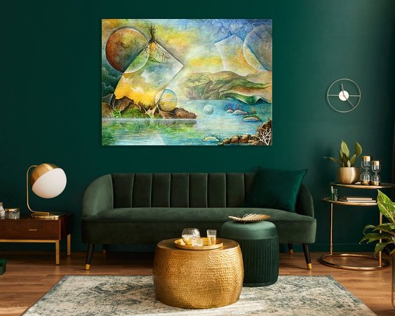 Example of the artwork in a room