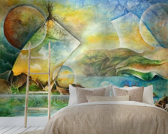 Example of the artwork in a room