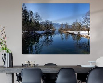 Une belle journée d'hiver au lac de Kochel sur Teresa Bauer