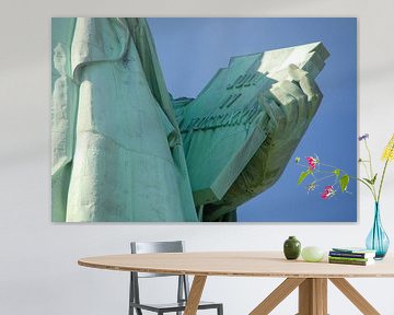 Detail van het Vrijheidsbeeld , New York.