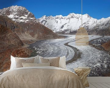 Der grosse Aletschgletscher von Menno Boermans