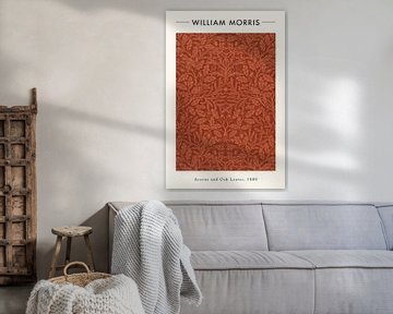 William Morris - Acorns And Oak Leaves van Walljar