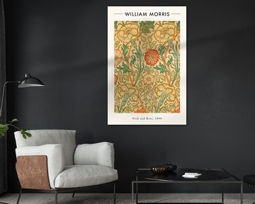William Morris - Pink And Rose van Walljar