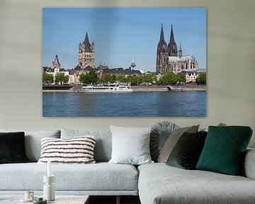 Église du Grand Saint-Martin avec la cathédrale de Cologne