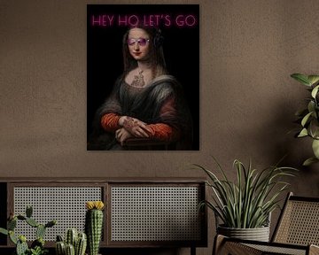 Mona Lisa Hey Ho Let's Go van Rene Ladenius Digital Art