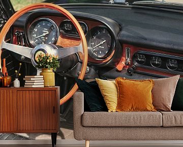 Ferrari 275 GTS Italiaans klassiek sportwagen interieur van Sjoerd van der Wal Fotografie