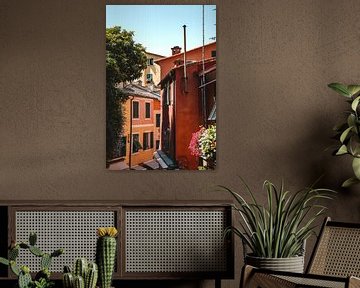 Maisons colorées à Positano sur Liz Schoonenberg