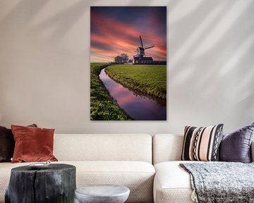 Grote Molen, een wipmolen in de buurt van Hazerswoude