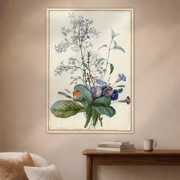 Ein Strauß von Blumen und Insekten, Pierre-Joseph Redouté