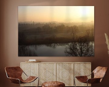 Sunrise on a river