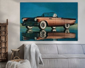 Ford Thunderbird Cabriolet van 1957 van Jan Keteleer