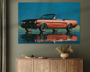 La Ford Mustang décapotable de 1964 est une voiture classique sur Jan Keteleer