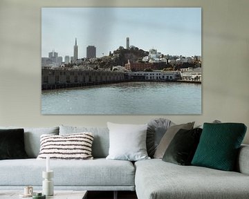 Uitzicht op San Francisco | Reisfotografie fine art foto print | Californië, U.S.A. van Sanne Dost