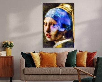 The Girl with the Pearl Earring and the Jellyfish in the Hair by Truckpowerr